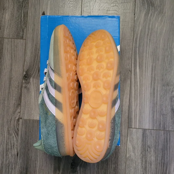 Adidas Gazelle Indoor Sneakers - Sage Green & White - Picture 4 of 6